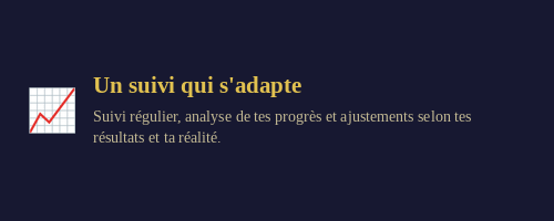 UN SUIVI QUI S'ADAPTE