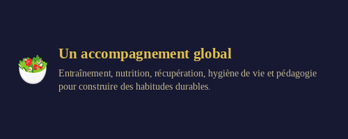 UN ACCOMPAGNEMENT GLOBAL